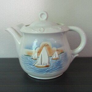 Vintage Porcelier Vitreous China Teapot